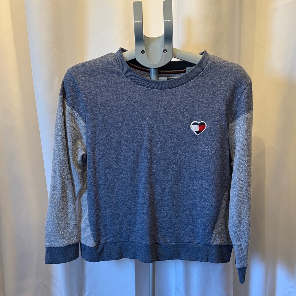 Tommy Hilfiger Gray and Blue Sleepwear sweater